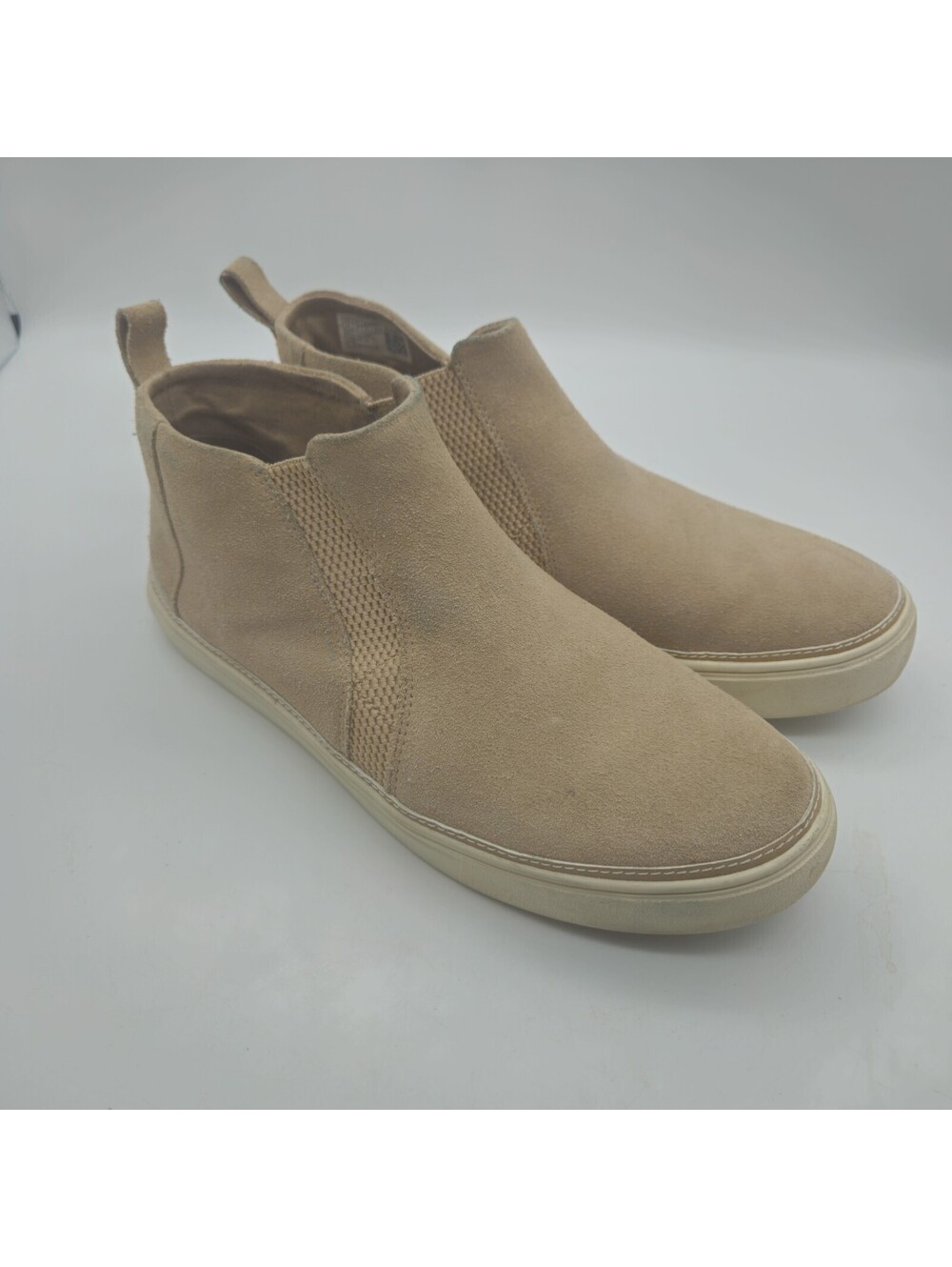 Tom's Ladies 10 Tan Suede Slip On Booties